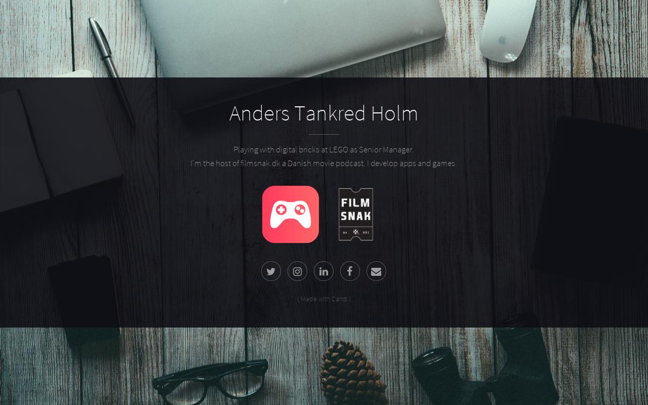 Carrd profile picture for @anders